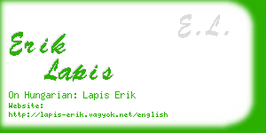 erik lapis business card